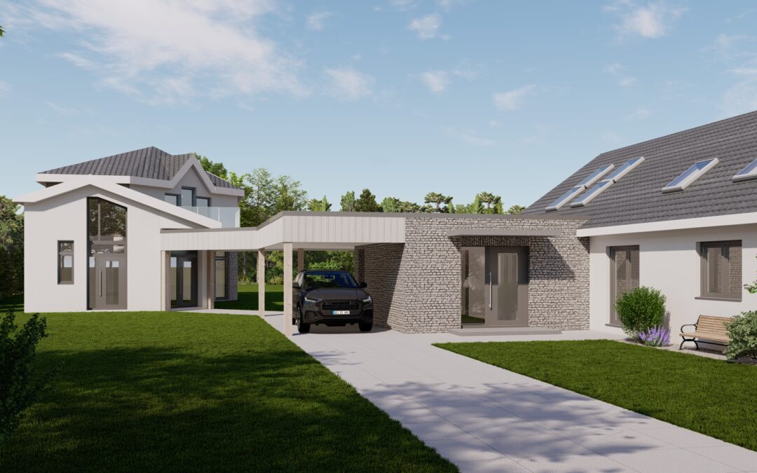 Erweiterung eines Wohnhauses mit Carport