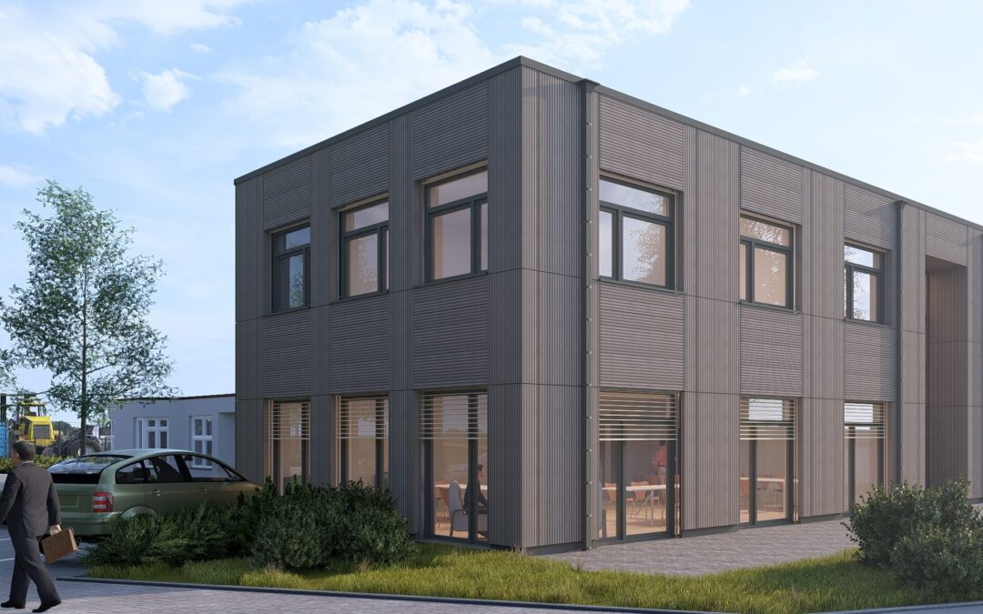 Gewerbebau und Bürogebäude